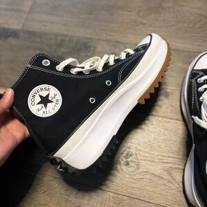 ❤️ Converse Run Star Hike Hi (Black/Egret/Black Womens 9.5
